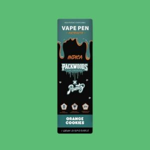 THC Vape Pen Packwoods x Orange Cookies 1ml THC Vape Pen Packwoods x Orange Cookies 1ml