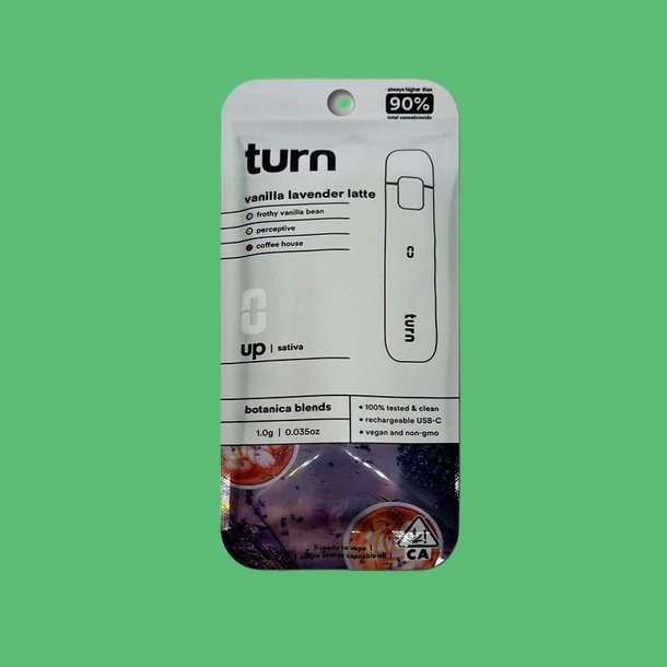 THC Vape Pan 1 ML TURN “Vanilla Lavander Latte” THC Vape Pan 1 ML TURN “Vanilla Lavander Latte”