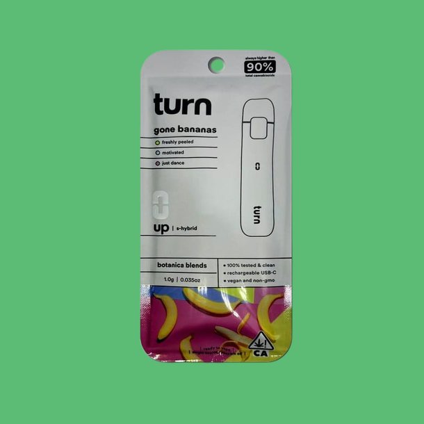 THC Vape Pen 1 ML TURN “Gone Bananas” THC Vape Pen 1 ML TURN “Gone Bananas”